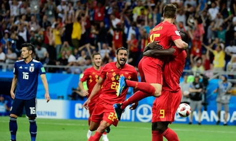Megérdemelten ünnepeltnek a belgák. belgajapan