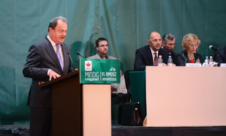 Vasile Blaga az RMDSZ 11. kongresszusán, Csíkszeredában