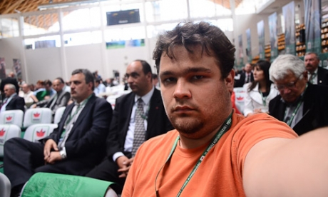Csedő Attila egykori polgármesterjelölt az RMDSZ 11. kongresszusán, Csíkszeredában