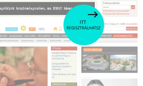 Regisztráció az uh.ro-n Regisztráció az uh.ro-n