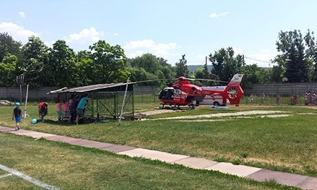 Nem tudott felszállni a helikopter fotó: Sinka-Király Levente