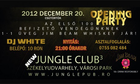 Nyitóbuli a megújuló Jungle Clubban